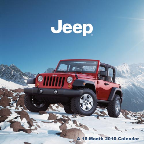 Jeep Wrangler JK Calendar for 2010