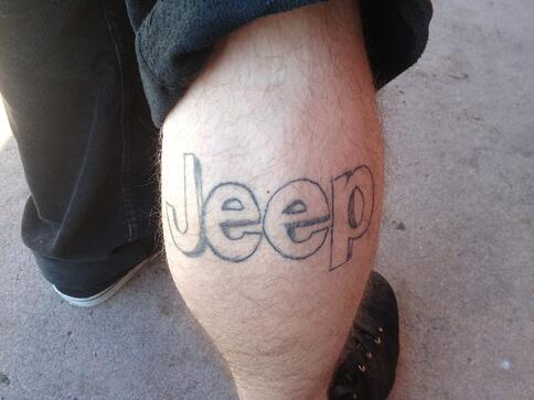 Jeep Tattoo   John Leg