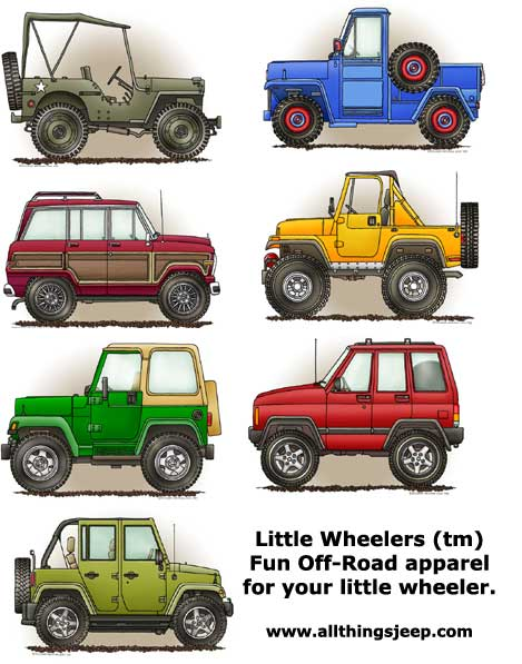 Little Wheelers Personalized Prints for Jeep Babies & Kids