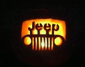jeep-o-lantern  jeep pumpkin carving